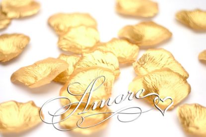 Picture of Silk Rose Petals Gold